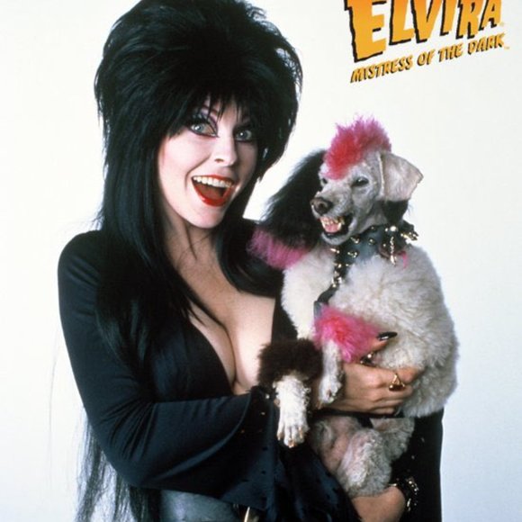 Elvira Gonk Poodle Plush Black Pink White Backpack Bag NEW NWT - Picture 3 of 6